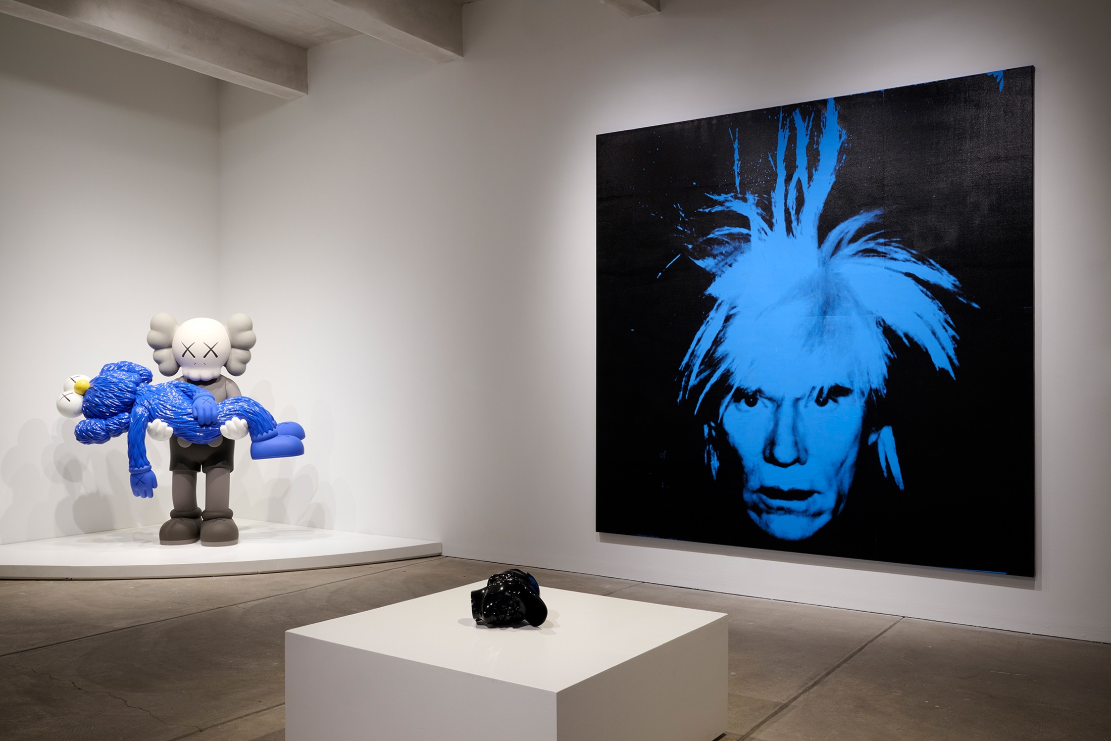 Installation view: KAWS + Warhol, The Andy Warhol Museum, Pittsburgh, 2024–2025, photo: Jason Schmidt